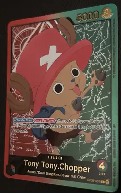 NM EB-02 SP Tony Tony Chopper Leader (08-001) One Piece card game - Image 2