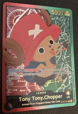 NM EB-02 SP Tony Tony Chopper Leader (08-001) One Piece card game - Image 3