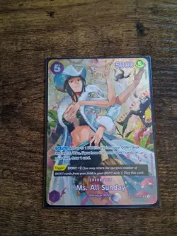 One Piece Card Game CCG TCG Ms All Sunday OP04-064 SR Alternate Art NM - Image 1
