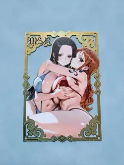 SERIALIZED 160/200 Nami & Boa Metal Card Goddess Story Waifu Spicy One Piece MSR - Image 1
