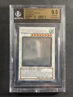 Yu Gi Oh Cards BGS 9.5 Gem MT Stardust Dragon Duelist Genesis TDGS-EN040 - Image 1