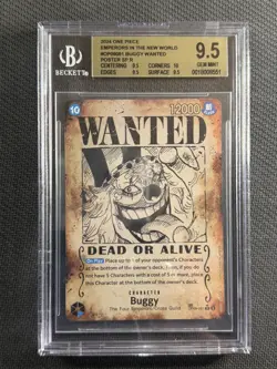One Piece Cards BGS 9.5 Gem MT Buggy Wanted Emperors In The World SP R OP09-051 - Image 1