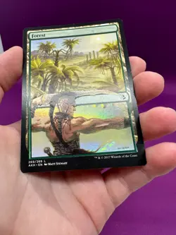 MTG Magic - Basic Forest Amonkhet Custom Foil Altered Card Llanowar *CCGHouse* - Image 4