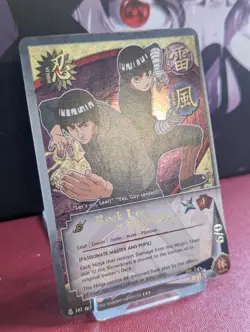 Rock Lee & Might Guy 262 Super Rare Holo Foil Naruto CCG TCG Card Bandai NM - Image 2