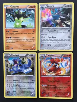 24 X Fates Collide XY Bundle Pokemon Cards Rare Holo Zygarde Shattered Lucario - Image 2