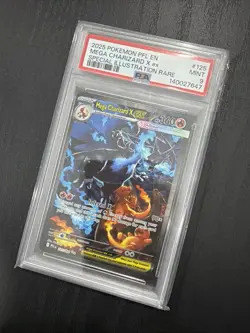 PSA 9 Mega Charizard x EX SIR Phantasmal Flames Pokemon Card - Image 3