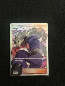 Koga's Trap Full Art Trainer 211/214 Sm-Unbroken Bonds Holo Card - Image 1