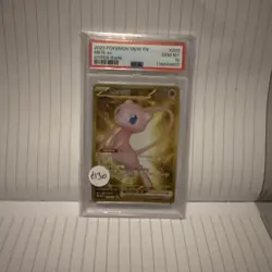 PSA 10 Mew Ex Scarlet & Violet Metal 205/165 GEM MINT Graded Pokemon Card P1 - Image 1