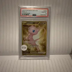 PSA 10 Mew Ex Scarlet & Violet Metal 205/165 GEM MINT Graded Pokemon Card P1 - Image 2