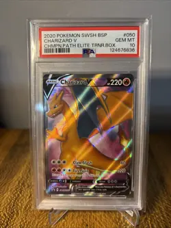 Charizard V SWSH050 SWSH: Sword & Shield Promo Cards Holo Psa 10 - Image 1
