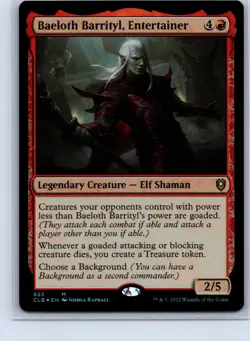 Commander Legends: Battle for BG #655 Baeloth Barrityl, Entertainer Foil - Image 1