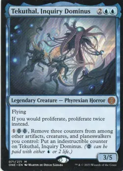 MTG: Phyrexia: All Will Be One: Tekuthal, Inquiry Dominus: LP Condition - Image 1