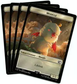 x4 Hero (0004) / Moogle (0011) Double-Sided Token - Final Fantasy - MTG - NM/M - Image 2