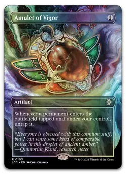 Amulet of Vigor (Borderless) #103 (Foil) NM Lost Caverns of Ixalan LCC Magic MTG - Image 1