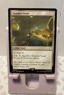 MTG Treasure Vault 0314 Rare Artifact Land Fallout PIP Unplayed NM - Image 1