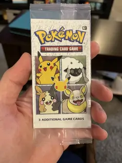 SEALED Pokemon 25th Anniversary General Mills Cereal Booster Promo Pack - Image 1