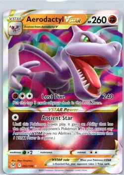 Aerodactyl VSTAR 093/196 - Ultra Rare Holo - 2022 Pokemon TCG Lost Origin - NM - Image 1