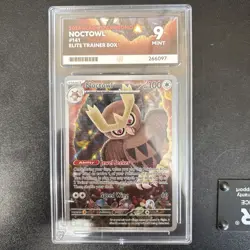ACE 9 Noctowl SVP 141 Pokemon Center Black Star Promo Holo Pokemon Card - Mint - Image 1