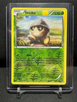 Seedot 9/114 Reverse Holo Pokemon 2016 Steam Siege - LP - Image 1