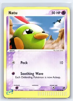 2003 Pokemon TCG EX Sandstorm Natu Reverse Holo - 69/100 - NM - Image 1
