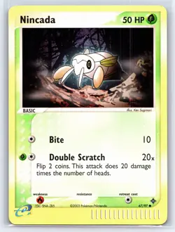 2003 Pokemon TCG EX Dragon Nincada Reverse Holo - 67/97 - NM - Image 1