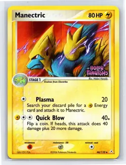 2006 Pokemon TCG - EX Holon Phantoms - Manectric Reverse Holo 46/110 - Image 1