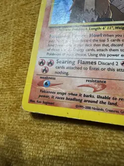 Pokemon TCG Entei Neo Revelation 2001 Unlimited Holo Rare HP/DMG Vintage - Image 5