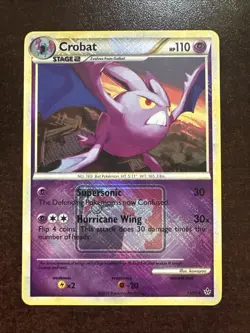 Crobat 14/95 Reverse Holo Crosshatch LP Pokemon League - Image 1