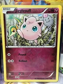 Jigglypuff 65/124 XY Fates Collide Reverse Holo Common NM - Image 2