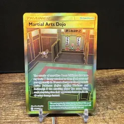 Pokemon Martial Arts Dojo 268/236 Sm-Cosmic Eclipse Full Art Holo Secret Rare - Image 1