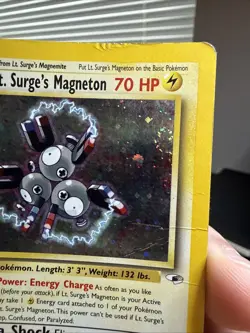 Pokemon TCG Lt. Surge's Magneton Gym Heroes 8/132 Holo Unlimited Rare - Image 4