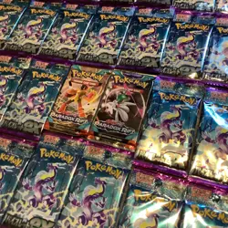 Pokemon Violet Ex Booster Pack Lot (36 Sealed Packs) +2 Bonus Paradox Rift Packs - Image 2