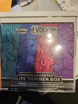 New Factory Sealed Pokemon TCG Pokemon Center Evolving Skies Elite Trainer Box - Image 1