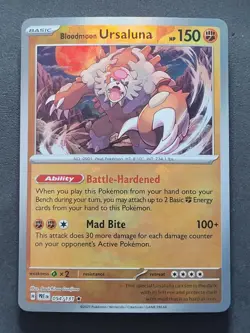 Bloodmoon Ursaluna 054/131 Master Ball Pattern Prismatic Evolutions Pokemon TCG - Image 1