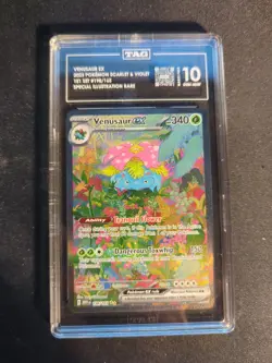Pokemon TCG Venusaur EX 198/165 Scarlet & Violet 151 Sir Secret Rare TAG 10 - Image 1