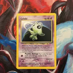 Pokemon TCG Celebi Holo Rare Neo Revelation 3/64 Near Mint - Image 1