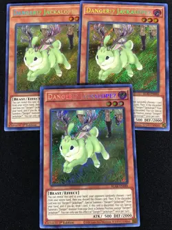 Yugioh Danger!U JackalopeU BLAR-EN088 1ST SECRET x3 (NM) - Image 1