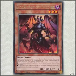 Calcab, Malebranche of the Burning Abyss - NECH-EN084 - Rare 1st Edition Yugioh - Image 1