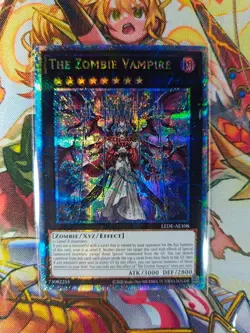 Yugioh Asian English OCG LEDE-AE108 The Zombie Vampire - QCSE Original - Image 1