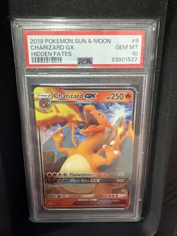 Pokemon Card Charizard GX 9/68 Ultra Rare Hidden Fates PSA 10 GEM MINT Slab - Image 1
