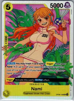 Nami OP08-106 SR English Two Legends - One Piece Card - NM - Image 1