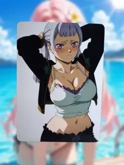 Noelle Silva Black Clover Anime Waifu Sexy Doujin Lewd Hentai Card - Image 1