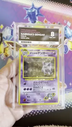 Sabrina's Gengar Gym 2 #94 Banned Japanese Pokemon Card Holo ACE 8 Graded - Image 2
