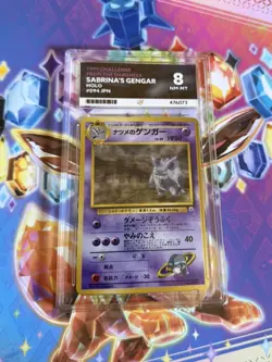 Sabrina's Gengar Gym 2 #94 Banned Japanese Pokemon Card Holo ACE 8 Graded - Image 5