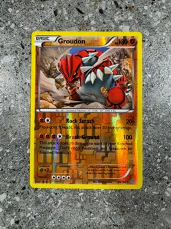 Pokemon TCG Cards Groudon 84/160 Primal Clash Reverse Holo Rare - Image 1