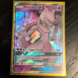 Mewtwo GX 31/68 Hidden Fates Holo Near Mint Pokemon Card - Image 1