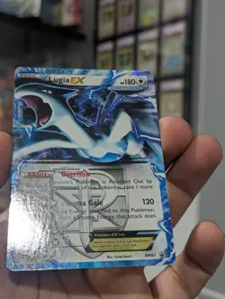 Pokemon Card 2013 LUGIA EX BW83 Full Art Black Star Promo Team Plasma LP/MP - Image 3