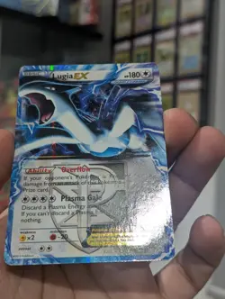 Pokemon Card 2013 LUGIA EX BW83 Full Art Black Star Promo Team Plasma LP/MP - Image 4