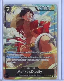 Monkey D Luffy P-075 Premium Card Collection Best Selection Vol. 3 Promo - Image 1