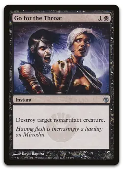 Go for the Throat #43 (NM) Mirrodin Besieged MBS Magic MTG - Image 1